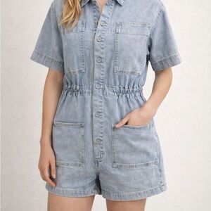 Skies Are Blue Denim Jumpsuit